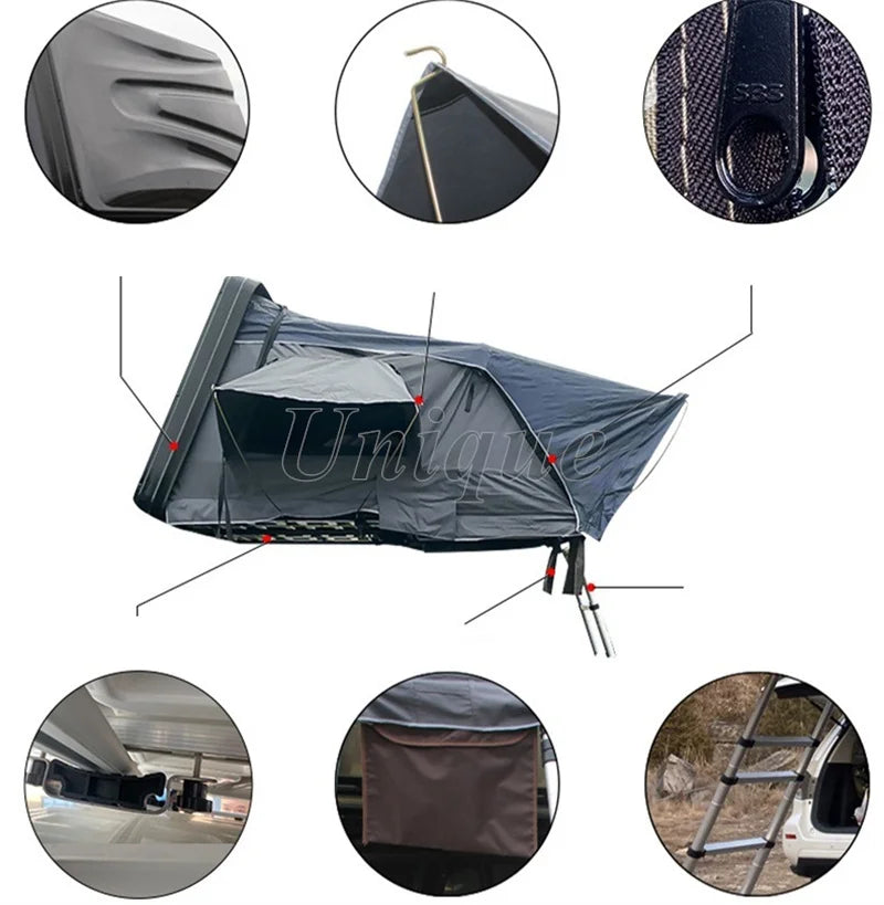 ABS Hard Shell Car Roof Top Tent