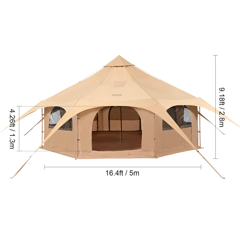 VEVOR Canvas Bell Tent 5 Meter