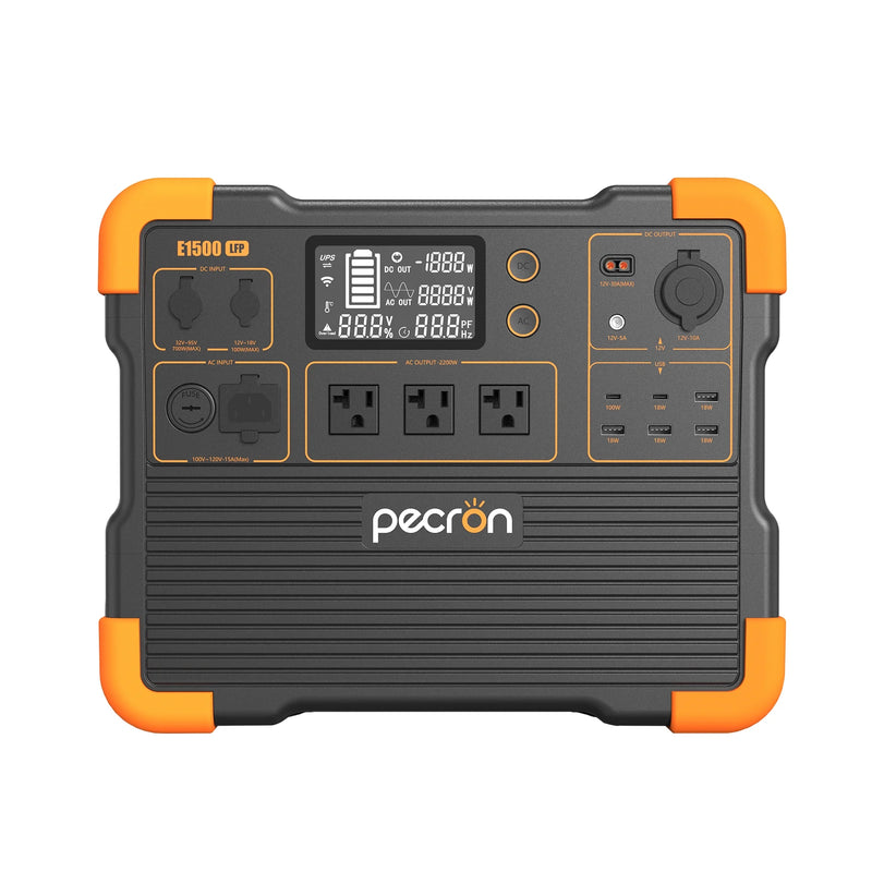 PECRON E1500LFP Portable Power Station 1536Wh +2 200W Solar Kit